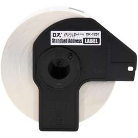 Brother DK1201, Standard Address White Paper Labels, 3.14" Width x 1.14" Length, 400 / Roll, Direct Thermal