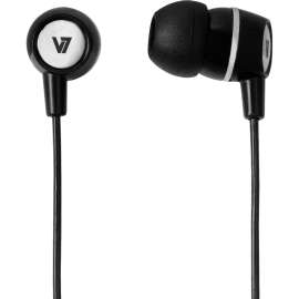 V7 Stereo Earbuds with Inline Microphone, Stereo, Mini-phone (3.5mm), Wired, 32 Ohm