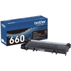 Brother Genuine TN660 High Yield Black Toner Cartridge, Laser, High Yield, Black, 1 Each