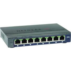 Netgear Prosafe Plus GS108E Ethernet Switch, 8 Ports, 10/100/1000Base-T, 2 Layer Supported, Desktop, Wall Mountable