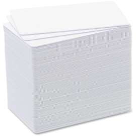 Evolis Badgy Thin PVC Plastic Cards, CR-80, 3 3/8" x 2 1/8", 100