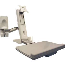 Amer AMR1WS Wall Mount for Flat Panel Display, Monitor, Keyboard, TAA Compliant, 1 Display(s) Supported, 24" Screen Support, 17.60 lb Load Capacity