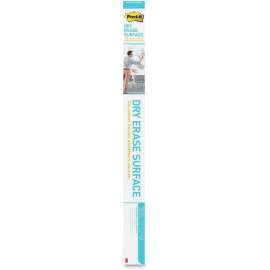 3M Post-it Self-Stick Dry-Erase Film Surface, 48" (4 ft) Width x 72" (6 ft) Length, White, Rectangle, 1 / Pack