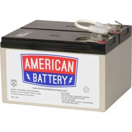 American Battery ABC UPS Battery Pack, 9000 mAh, 12 V DC, Lead Acid, Hot Swappable