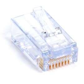 Black Box Corporatio Black Box CAT6 EZ-RJ45 Modular Plugs, 25-Pack - 25 Pack - 1 x RJ-45 Network Male - TAA Compliant