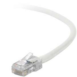 Belkin Cat5e Patch Cable, RJ-45 Male, RJ-45 Male, 12", White