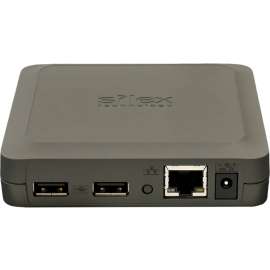 Silex USB Device Server, 2x USB 2.0, 10/100/1000 LAN, US Power Supply, 1 x Network (RJ-45), 2 x USB, Gigabit Ethernet, Desktop