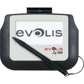 Evolis Sig100 Signature Pad, Backlit LCD, 3.74" x 1.85" Active Area LCD, Backlight, 320 x 160