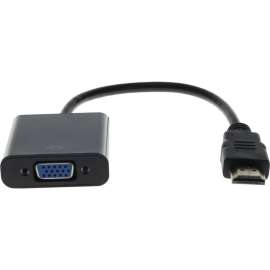 Addon Lenovo 0B47069 Compatible HDMI 1.3 Male to VGA Female Black Active Adapter For Resolution Up to 1920x1200 (WUXGA) - 100% compatible and guaranteed to work