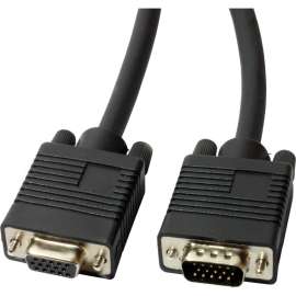 4XEM 3FT VGA Etension Cable, 3 ft VGA Video Cable for Video Device, First End: 1 x 15-pin HD-15, Male, Second End: 1 x 15-pin HD-15