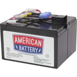 American Battery ABC RBC48 Replacement Battery, 7000 mAh, 12 V DC, Lead Acid, Spill-proof/Maintenance-free