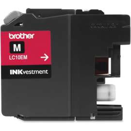 Brother Genuine LC10EM INKvestment Super High Yield Magenta Ink Cartridge, Inkjet, Super High Yield, 1200 Pages, Magenta