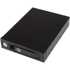 StarTech.com Mobile Rack Backplane for 2.5in SATA/SAS Drive, Supports SAS II & SATA III (6 Gbps), Easily connect and hot swap a SSD or HDD from a 3.5in bay, 1-bay mobile rack backplane / drive caddy/ 2.5" hard drive adapter, Works with 5-15mm 2.5in SAS / 