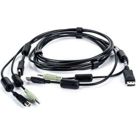 Vertiv Avocent USB Keyboard and Mouse, DisplayPort and Audio Cable, 6 ft. for Vertiv Avocent SV and SC Series Switches, 6 ft, Single Display, DisplayPort, 1 x USB, 1 x Audio, Secure KVM cable