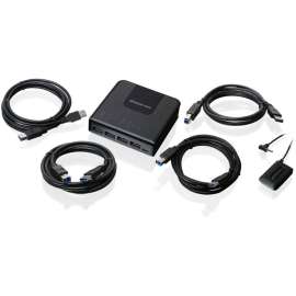IOGEAR 4x4 USB 3.0 Peripheral Sharing Switch, USB 3.0 Type B, External, 4 USB Port(s), 4 USB 3.0 Port(s)