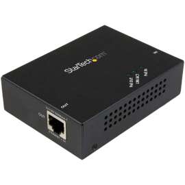 StarTech.com 1 Port Gigabit PoE+ Extender, 802.3at and 802.3af, 100 m (330 ft), Power over Ethernet Extender, PoE Repeater Network Extender