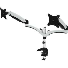 Amer Mounts Dual Monitor Mount with Articulating Arms, HYDRA 2 arm articulating monitor mount with desk clamp