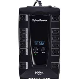 CyberPower AVRG900LCD Intelligent LCD UPS Systems - 900VA/480W, 120 VAC, NEMA 5-15P, Compact, 12 Outlets, LCD, PowerPanel Personal, $200000 CEG, 3YR Warranty