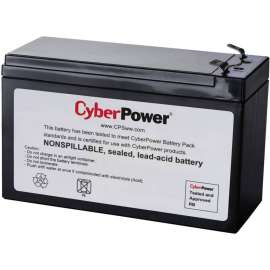 CyberPower RB1270B Replacement Battery Cartridge, 1 X 12 V / 7.2 Ah Sealed Lead-Acid Battery, 18MO Warranty