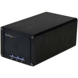 StarTech.com USB 3.1 (10Gbps) External Enclosure for Dual 2.5" SATA Drives, RAID, UASP, Compatible with USB 3.0 and 2.0 Systems, Turn two 2.5" SATA SSDs or HDDs into a high-performance storage solution with UASP and RAID
