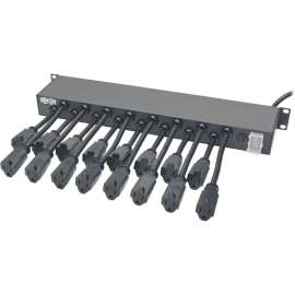 Tripp Lite Power Strip 16-Outlet Rack-Mount AC Charger 15 ft cord 120V 1URM - NEMA 5-15P - 16 x NEMA 5-15R - 15 ft Cord - 15 A Current - 120 V AC Voltage - Rack-mountable