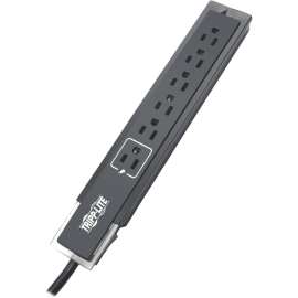 Tripp Lite Surge Protector Power Strip 6 Outlet Tel/Modem 6 ft Cord Black, 6 x NEMA 5-15R, 1800 VA, 1440 J, 120 V AC Input