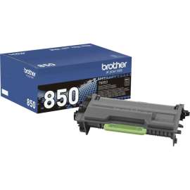 Brother Genuine TN850 High Yield Mono Laser Black Toner Cartridge, Laser, High Yield, 8000 Pages, Black