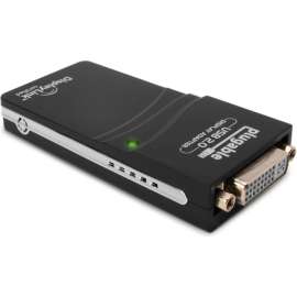 Plugable USB 2.0 to DVI/VGA/HDMI Video Graphics Adapter, for Multiple Monitors up to 1920x1080 (Supports Windows 11, 10, 8.1, 7, XP)