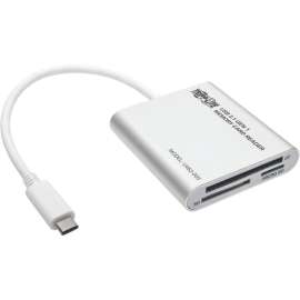 Tripp Lite USB 3.1 Gen 1 Multi-Drive Smart-Card Flash-Memory Media Reader/Writer, SD, SDHC, SDXC, Reduced Size MultiMediaCard (MMC), MMCmobile, MMCplus, microSD, TransFlash, microSDHC, Memory Stick Micro (M2), CompactFlash Type I, ..., USB 3.1External