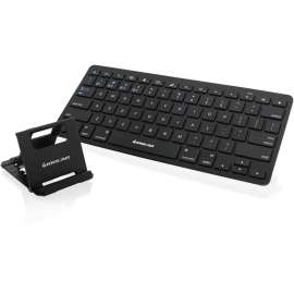 IOGEAR Slim Multi-Link Bluetooth Keyboard with Stand, Wireless Connectivity, Bluetooth, 33 ft, 78 Key