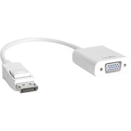 Rocstor DisplayPort to VGA Video Adapter Converter - Cable Length: 5.9" - 5.90" DisplayPort/VGA Video Cable for Desktop Computer, Notebook, Projector, Monitor, HDTV, Video Device - First End: 1 x DisplayPort 1.1a Digital Audio/Video - Male - Second