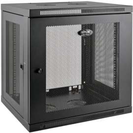 Tripp Lite 12U Wall Mount Rack Enclosure Cabinet Low Profile Deep Switch, For LAN Switch, Patch Panel, 12U Rack Height x 19" Rack Width x 20.50" Rack Depth, Wall Mountable, Black