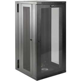 Tripp Lite 26U Wall Mount Rack Enclosure Server Cabinet Deep Acrylic Window - For UPS - 26U Rack Height x 19" Rack Width x 24.50" Rack Depth - Wall Mountable - Black, Clear - Steel, Acrylic - 250 lb Maximum Weight Capacity - 250 lb Static/Stationary