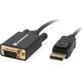 Comprehensive Cable Comprehensive Displayport to VGA Converter Cable - 6ft - 6 ft DisplayPort/VGA A/V Cable for Computer, Monitor, Audio/Video Device, HDTV, PC, Graphics Card - First End: 1 x DisplayPort Digital Audio/Video - Male - Second End: 1 x