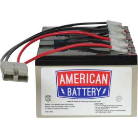 American Battery ABC Replacement Battery Cartridge, 7000 mAh, 12 V DC, Lead Acid, Hot Swappable