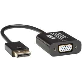 Tripp Lite 6in DisplayPort to VGA Adapter Active Converter DP to VGA M/F DPort 1.2 6", DisplayPort 1.2/VGA for Video Device, Monitor, Projector, TV, Graphics Card, 6", 1 x DisplayPort Male Digital Video, 1 x HD-15 Female VGA