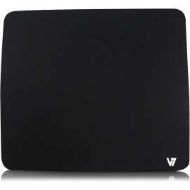 V7 Mouse Pad, Black, 7.80" x 9" x 0.08" Dimension, Black, Jersey, Rubber