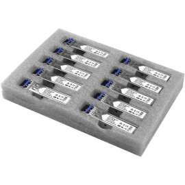 StarTech.com Gigabit Fiber SFP Transceiver Module, Cisco GLC-LH-SM Compatible, SM/MM LC, 10km / 550m, 10 Pack