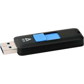 V7 8GB USB 3.0 Flash Drive, With Retractable USB connector, 8 GB, USB 3.0, Black