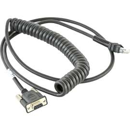 Zebra Technologies Zebra Serial Data Transfer Cable, 9 ft Serial Data Transfer Cable, First End: 9-pin DB-9 RS-232 Serial, Female