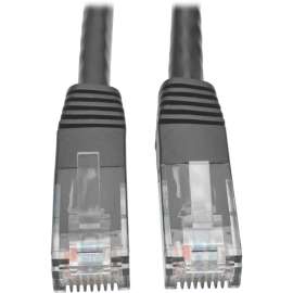 Tripp Lite Cat6 Gigabit Molded Patch Cable RJ45 M/M 550MHz 24 AWG Black 25', Category 6 for Network Device, Router, Modem, Blu-ray Player, Printer, Computer, 128 MB/s, Patch Cable, 25 ft