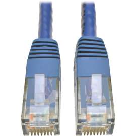 Tripp Lite 6ft Cat6 Gigabit Molded Patch Cable RJ45 M/M 550MHz 24 AWG Blue, Category 6 for Network Device, Router, Modem, Blu-ray Player, Printer, Computer, 128 MB/s, Patch Cable, 6 ft