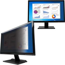 V7 PS24.0W9A2-2N Privacy Screen Filter - For 24" Widescreen LCD Monitor - 16:9 - Scratch Resistant, Damage Resistant