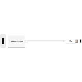 IOGEAR USB Type-C to DisplayPort Adapter, DisplayPort/USB A/V Cable for Notebook, Projector, Tablet, HDTV, First End: 1 x USB 3.1 Type C, Male, Second End: 1 x DisplayPort 1.2 Digital Audio/Video