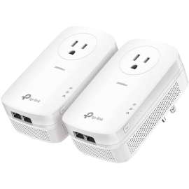Tp Link TP-Link TL-PA9020P KIT, AV2000 2-Port Gigabit Passthrough Powerline Starter Kit, Ethernet Over Power, Plug&Play, Power Saving