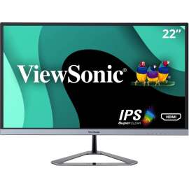 ViewSonic VX2276-SMHD 22 Inch 1080p Widescreen IPS Monitor with Ultra-Thin Bezels, HDMI and DisplayPort, 22" Monitor, In-plane Switching (IPS) Panel Technology, Full HD 1920 x 1080px Resolution, 16.7 Million Colors