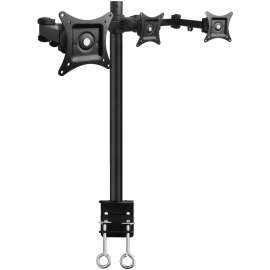 SIIG Articulating Triple Monitor Desk Mount, 13" to 27", 6 Display(s) Supported, 13" to 27" Screen Support, 66 lb Load Capacity