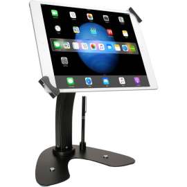 Cta Digital Inc. CTA Digital Universal Dual Security Kiosk with Locking Holder and Anti-Theft Cable, Up to 13" Screen Support, 14.5" Height x 10.3" Width x 8" Depth, Desktop, Countertop, Steel, Aluminum