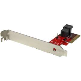 StarTech.com x4 PCI Express to SFF-8643 Adapter for PCIe NVMe U.2 SSD, PCI Express 2.5" NVM Express SSD Adapter, Add high-performance enterprise-class storage to your PC or server, Connect a 2.5" PCIe U.2 SSD like Intel SSD 750 series through a 4-lane PCI