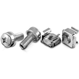 V7 Rack Mount 20 Pcs Extra HW, Rack Screw, Cage Nut, Steel, Black, 20 Piece
